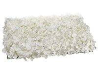 18"Wx24"L Hydrangea Tile  Cream White (pack of 3)