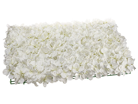 18"Wx24"L Hydrangea Tile  Cream White (pack of 3)