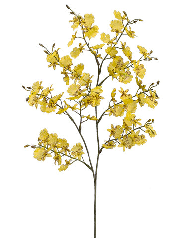 28" Oncidium Orchid Spray  Yellow (pack of 12)