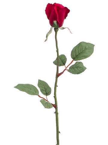 26" Large Rose Bud Spray x1  Red (pack of 24)