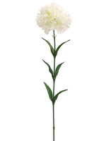 25" Carnation Spray  White (pack of 12)