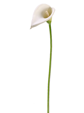24" Small Calla Lily Spray  Green (pack of 12)