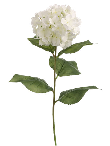 30" Hydrangea Spray  Cream White (pack of 12)