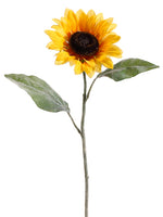 24" Large Sunflower Spray x1  Yellow (pack of 12)