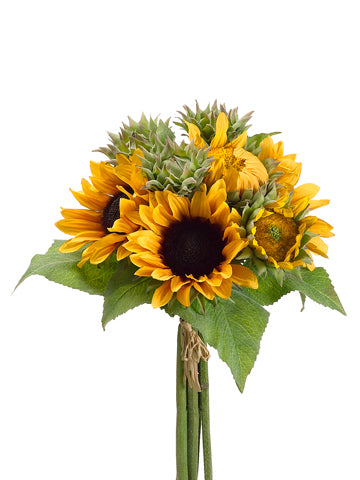 17" Sunflower Bouquet  Yellow Gold (pack of 6)