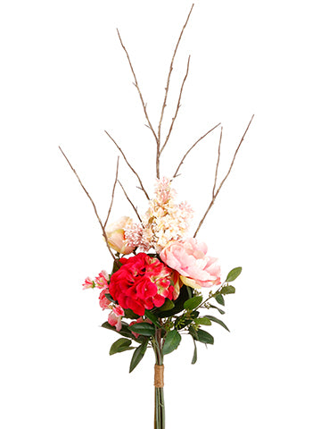 39" Hydrangea/Peony/Lilac Drop in Bundle Beauty Pink (pack of 6)