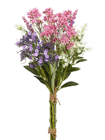 24" Lavender/Waxflower Bundle  White Purple (pack of 6)