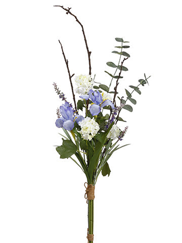 40" Iris/Snowball/Lavender Drop in Bundle Purple White (pack of 6)