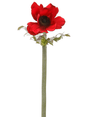 23" Anemone Spray  Red (pack of 12)