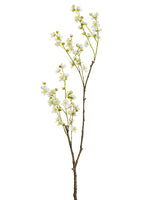 51.5" Plum Blossom Tree Branch White (pack of 6)