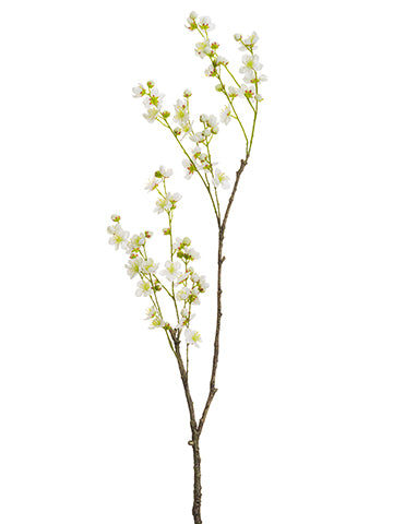 51.5" Plum Blossom Tree Branch White (pack of 6)