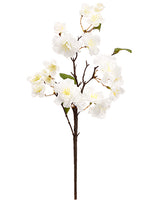 18" Cherry Blossom Spray  White (pack of 24)