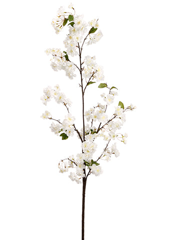 65" Cherry Blossom Spray  White (pack of 6)