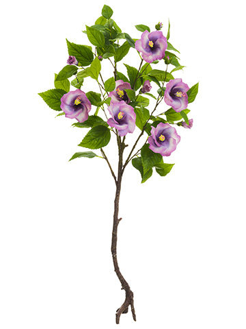 48" Hibiscus Tree Branch  Amethyst (pack of 2)