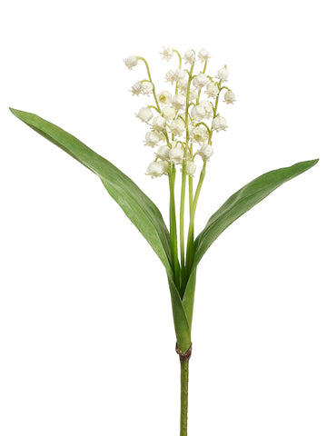 12.5" Lily of The Valley x5 Spray Cream (pack of 12)