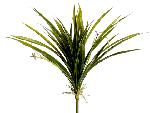 12" Plastic Cymbidium Orchid Leaf Plant Green (pack of 12)