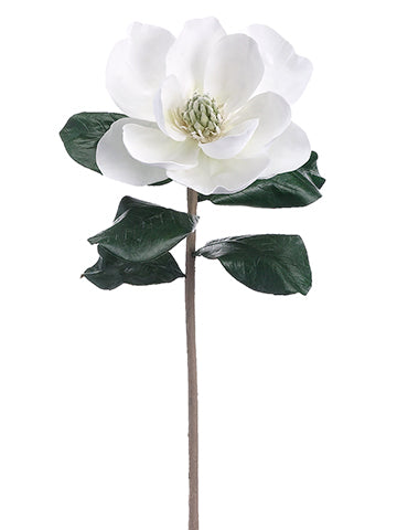 27" Magnolia Spray  White (pack of 6)