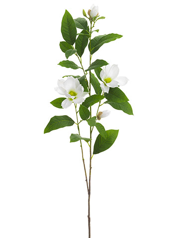 52" Magnolia Spray  White (pack of 12)