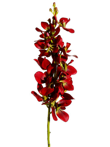 23" Vanda Orchid Spray  Red (pack of 12)
