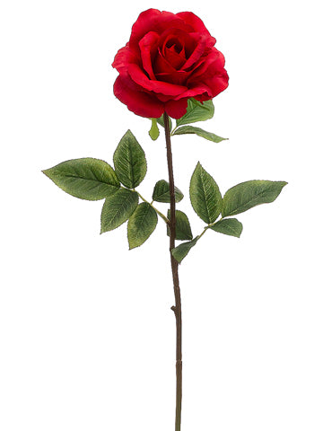28" Real Touch Rose Spray  Red (pack of 12)