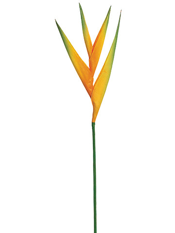 33" Tropical Heliconia Spray x4 Yellow (pack of 12)