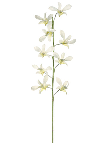 29" New Caesar Orchid Spray with 9 Flowers White (pack of 12)