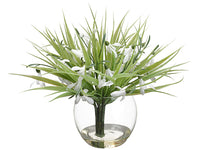 8.5" Snowdrop in Glass Vase  White (pack of 6)