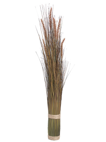 35" Cattail Grass Bundle  Rust (pack of 6)