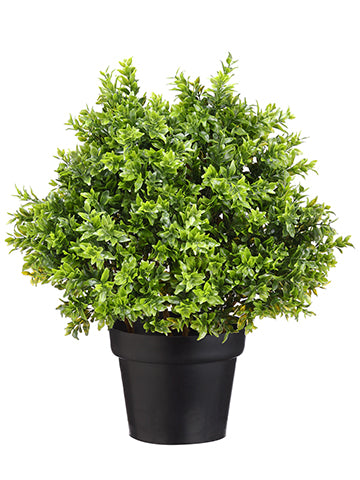 18" Tea Leaf Ball Topiary in Pot Green (pack of 4)