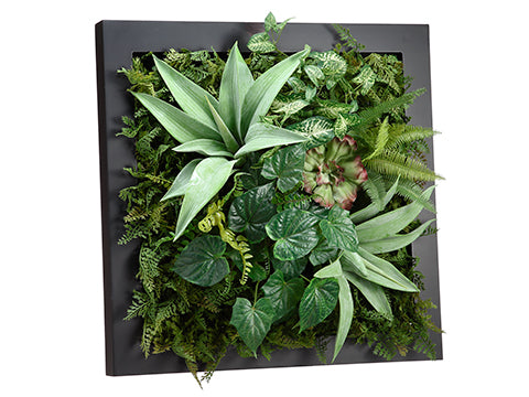 24"Wx24"L Agave/Fern/Succulent Wall Deco Green (pack of 1)