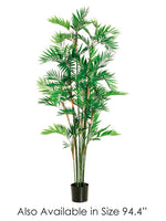94.4" Parlour Palm Tree x15 w/1470 Leaves in Pot Green (pack of 2)