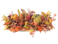 10" Pumpkin/Gourd/Maple Centerpiece Fall (pack of 2)