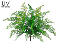 17" UV Protected Leather Fern Bush Green (pack of 12)