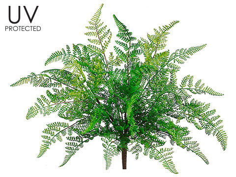 17" UV Protected Leather Fern Bush Green (pack of 12)