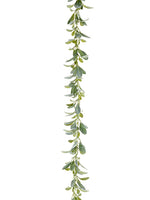 74" Lamb's Ear Garland  Green Gray (pack of 6)