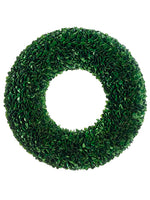 19.5" Dried Look Boxwood Wreath Green (pack of 2)