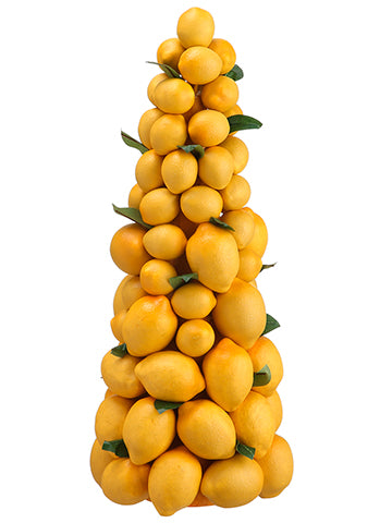 18.5" Lemon Topiary  Yellow (pack of 2)