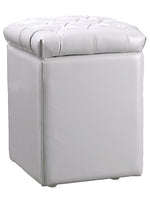 18.5"Hx13"Wx13"L French Side Stool White (pack of 1)