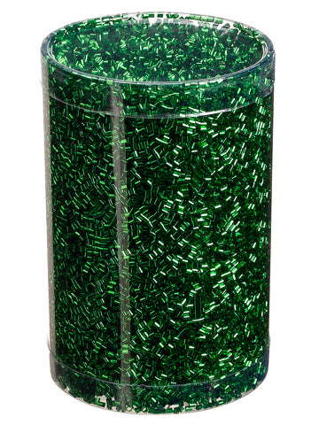 3"Dx4.75"H Tube Confetti in Acetate Tube Green (pack of 12)