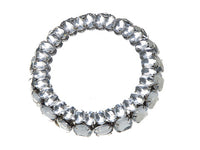 3.5" Rhinestone Mirror Candleholder Clear (pack of 6)