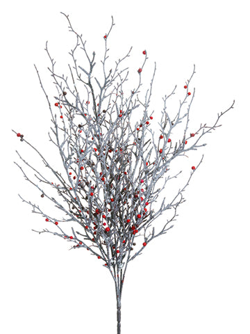 22" Frosted Berry Bush  Frosted Burgundy (pack of 12)