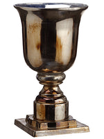 9.5"Hx5.5"D Glass Vase  Antique Gold (pack of 2)