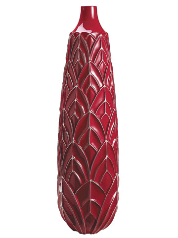 16"Dx53"H Decorative Container  Red (pack of 1)