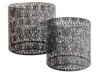 19.5"H-20.7"Hx16.5"D-19.5"D Metal Filigree Pedestal (2 ea./set) Rust (pack of 1)