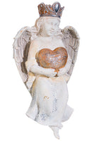 10.25"Wx20"L Angel Wall Decor  Whitewashed Rust (pack of 2)