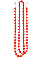 6' Bead Garland  Red (pack of 8)