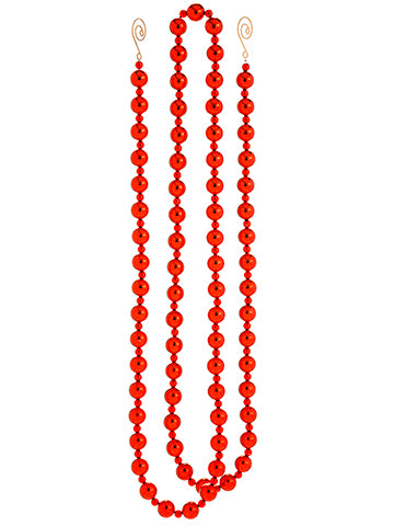 6' Bead Garland  Red (pack of 8)