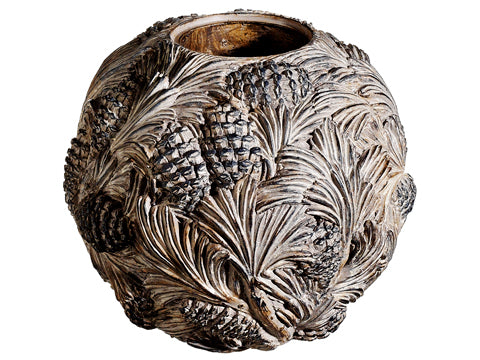 5" Pine Cone Candleholder  Brown (pack of 6)