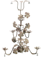 32"Hx20"D Metal Candleholder  Antique Gray (pack of 1)