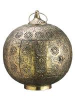 14.75"Hx12.5"D Metal Lantern with Glass Candleholder Gold (pack of 2)